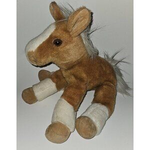 VTG 1986 Graphics International 13" Long Brown Pony Horse Plush Eyelashes